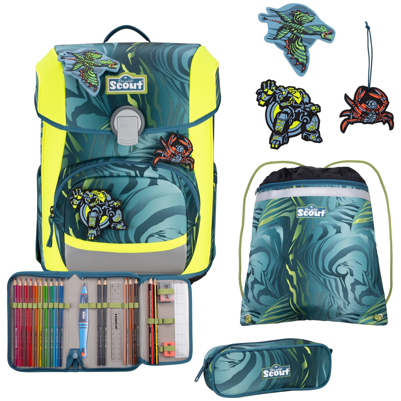 Scout Schulranzen Set 4tlg. Neo Action (2025)