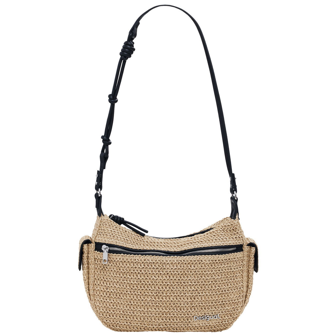 Desigual Umhängetasche Half Logo Raffia Astana natural