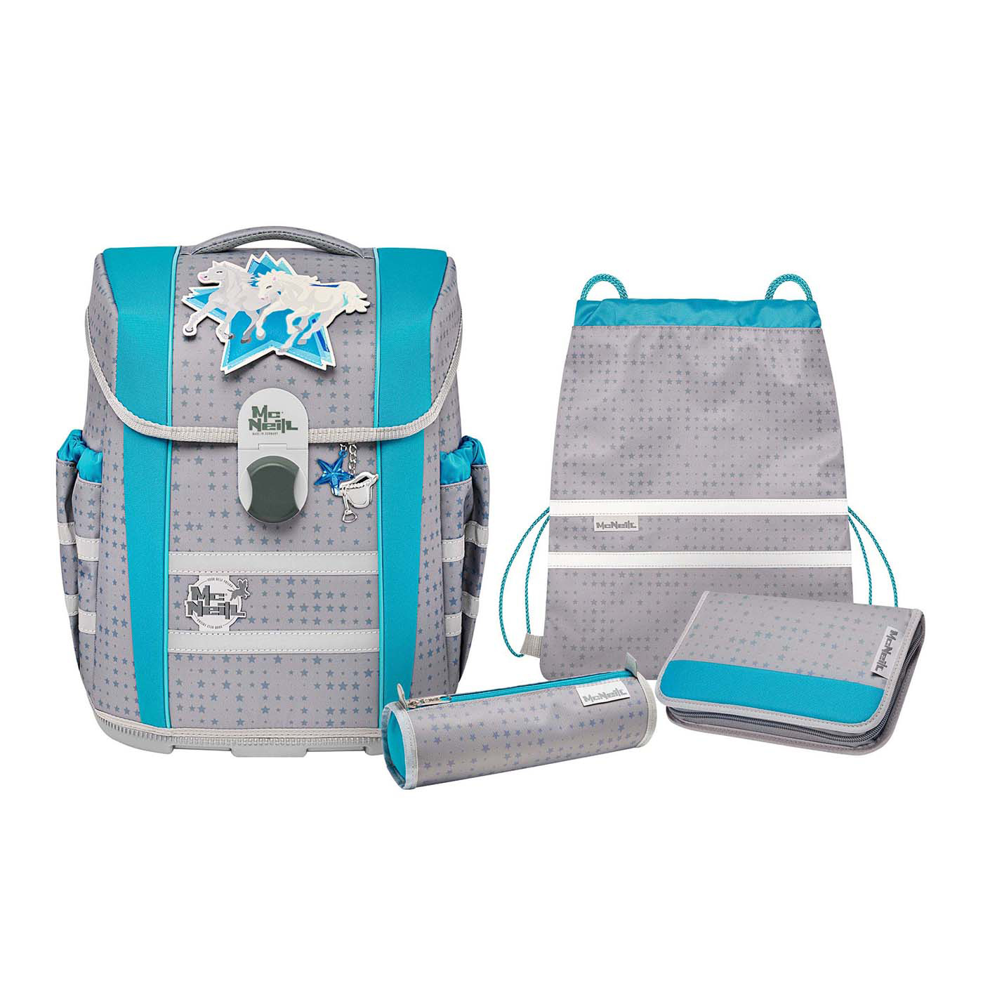 McNeill Schulranzen Set 5tlg. Mac 2 Star