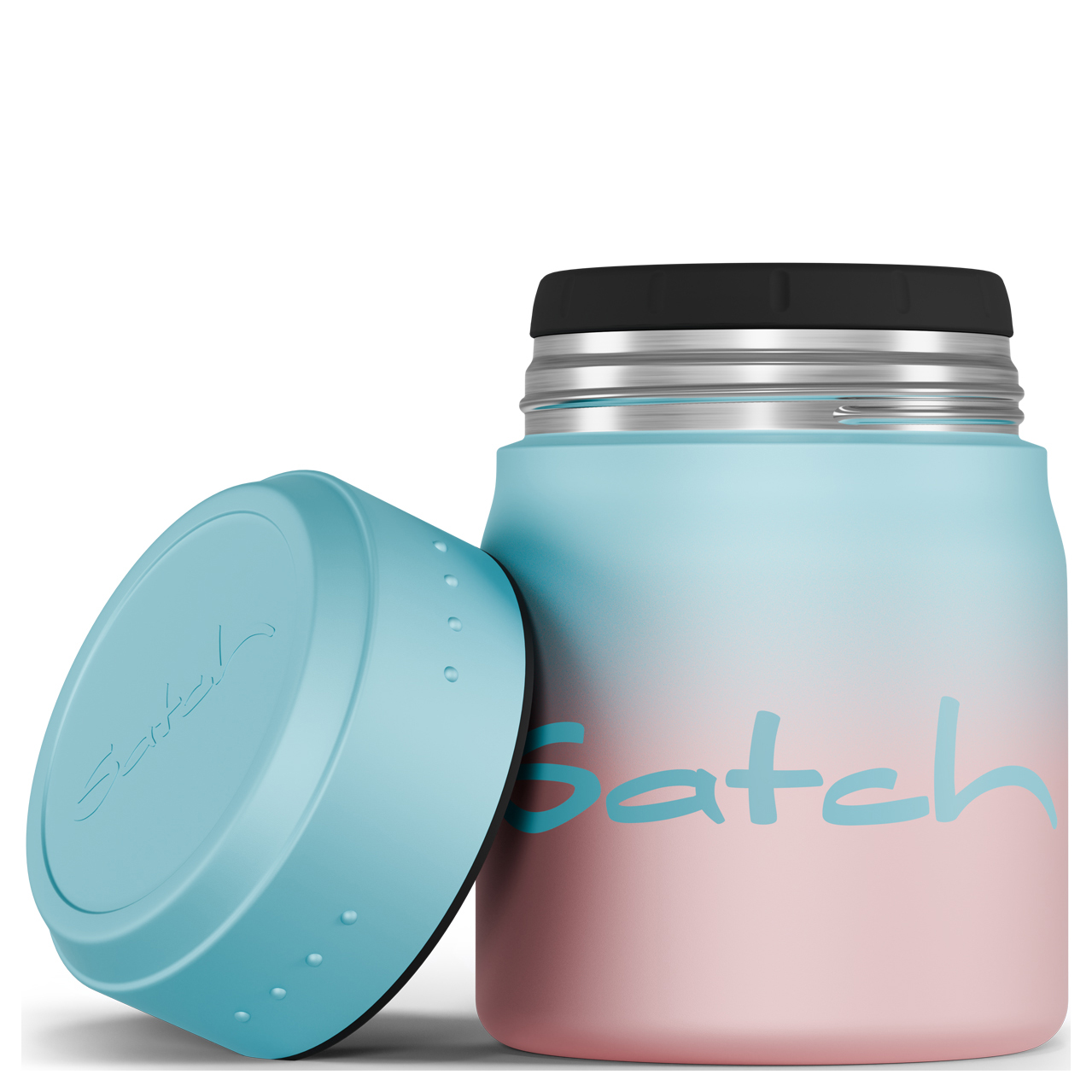 Satch Thermodose Lunchbox 0,5l light blue graffiti