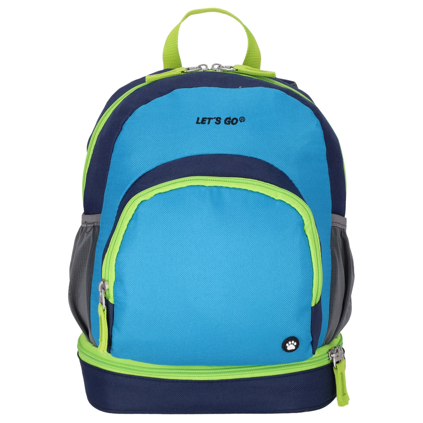 Let's Go Kinderrucksack KRS/2 9l aqua/blau mit grün