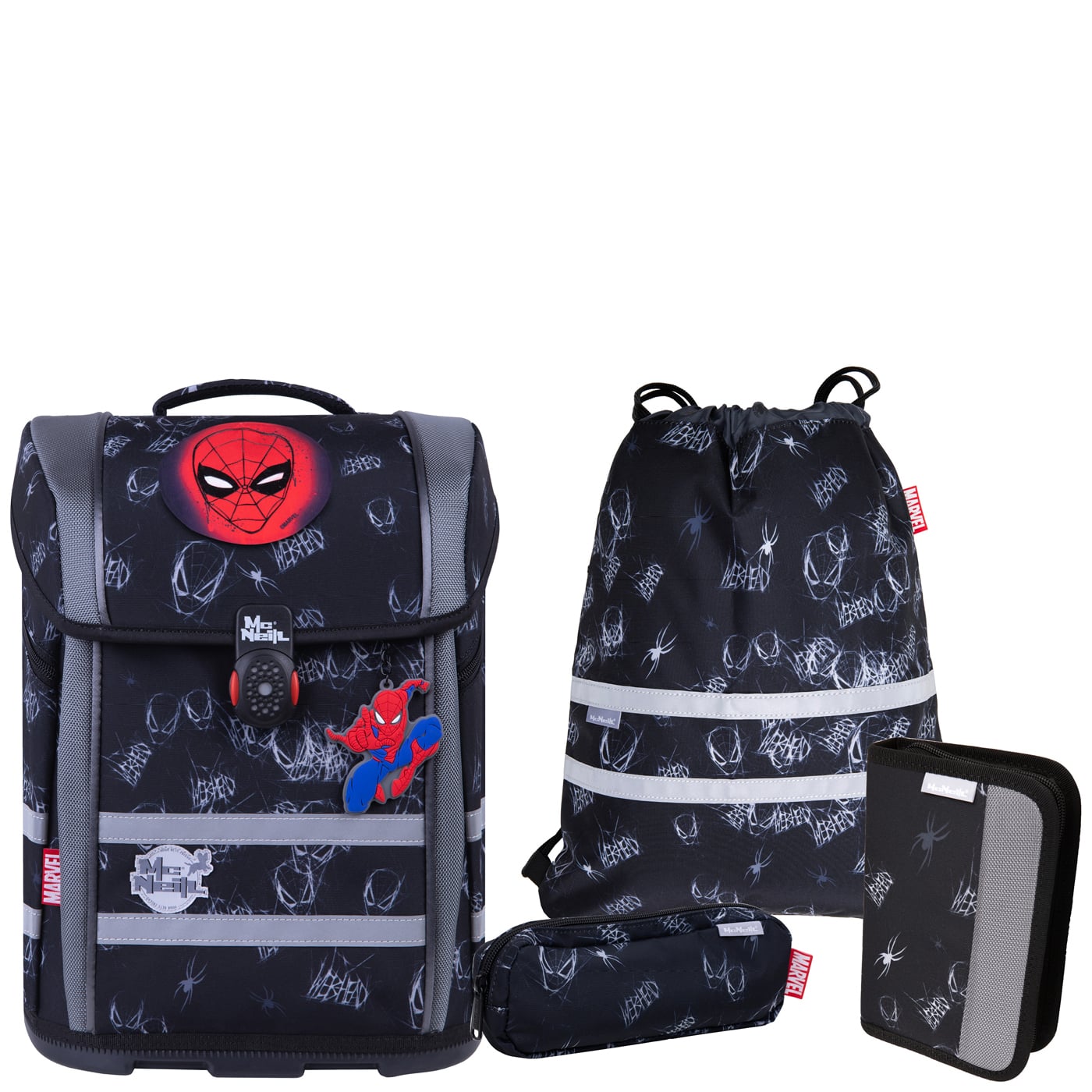 McNeill Schulranzen Set 5tlg. Perfecto (2025) Marvel Spider Man II