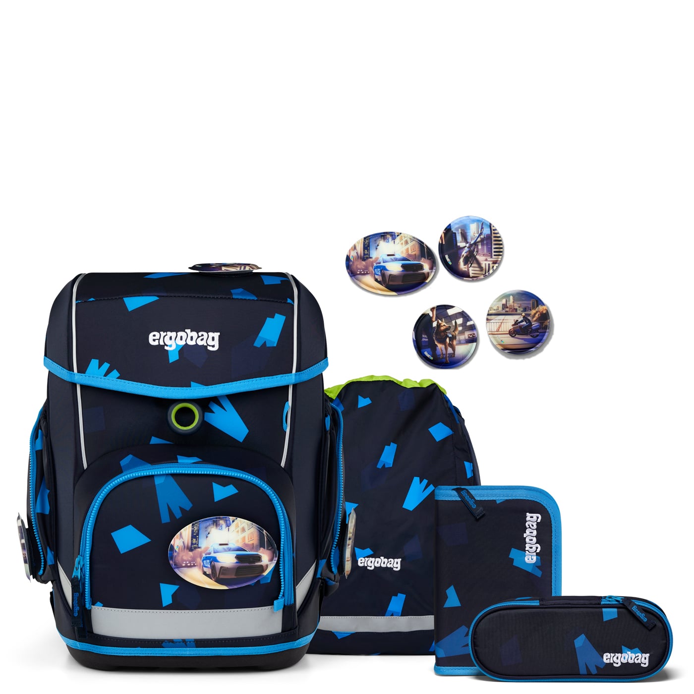 Ergobag Schulranzen Set 5tlg. Cubo (2025) VerfolgBärjagd