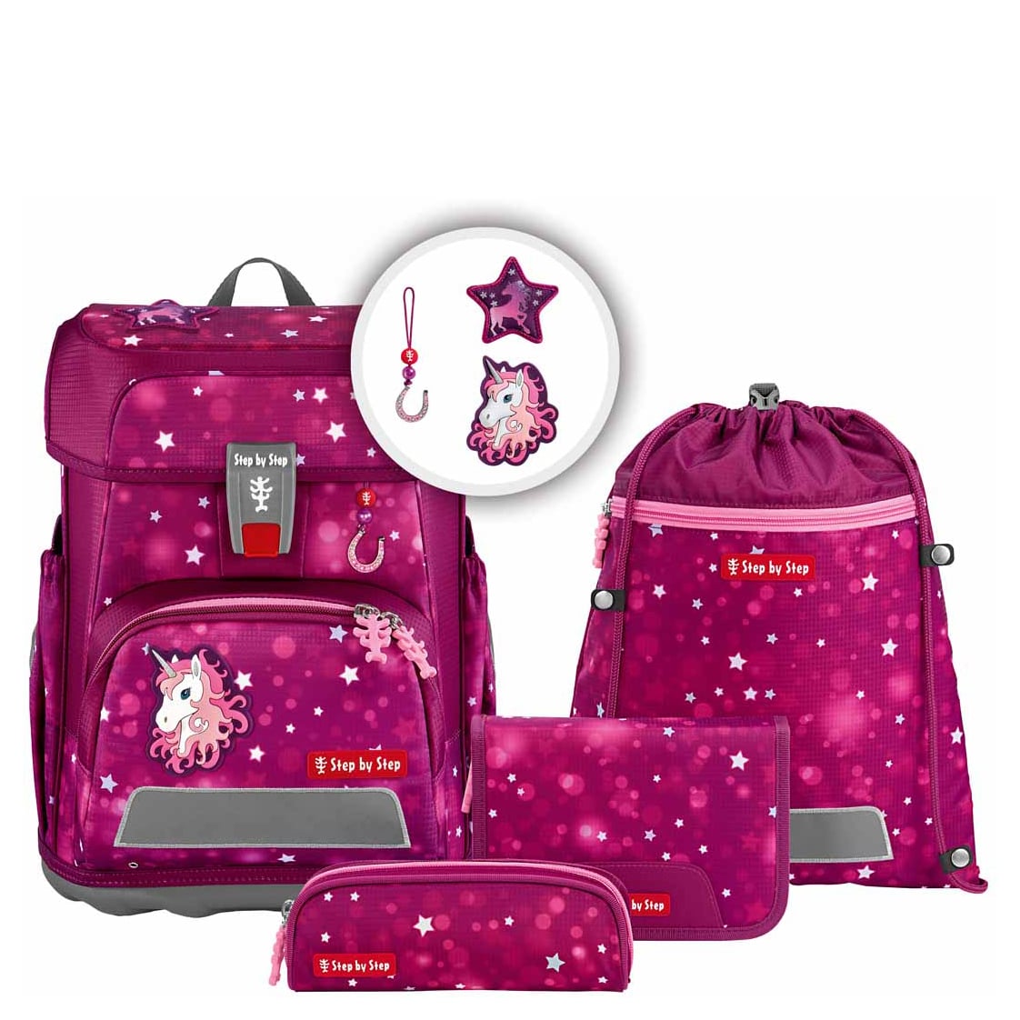 Step by Step Schulranzen Set 5tlg. Cloud Sweet Unicorn Nuala