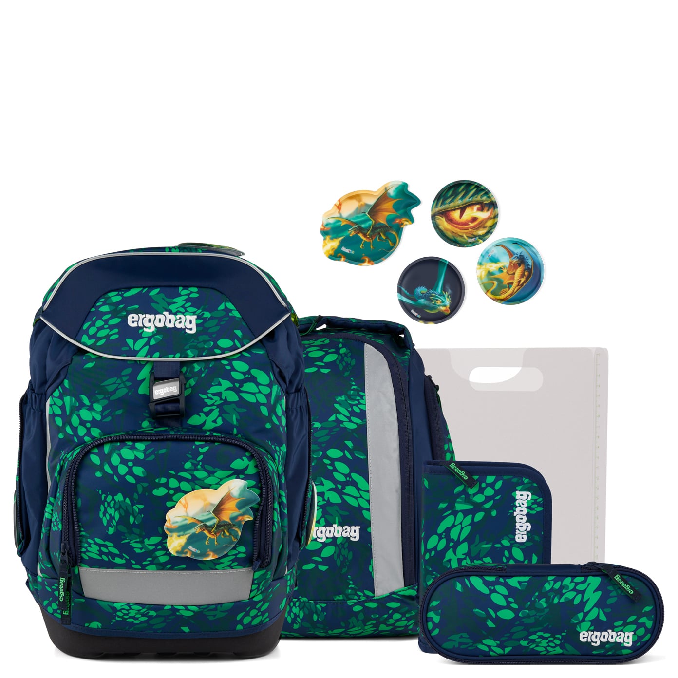 Ergobag Schulranzen Set 6tlg. Pack (2026) DrachenbezwingBär
