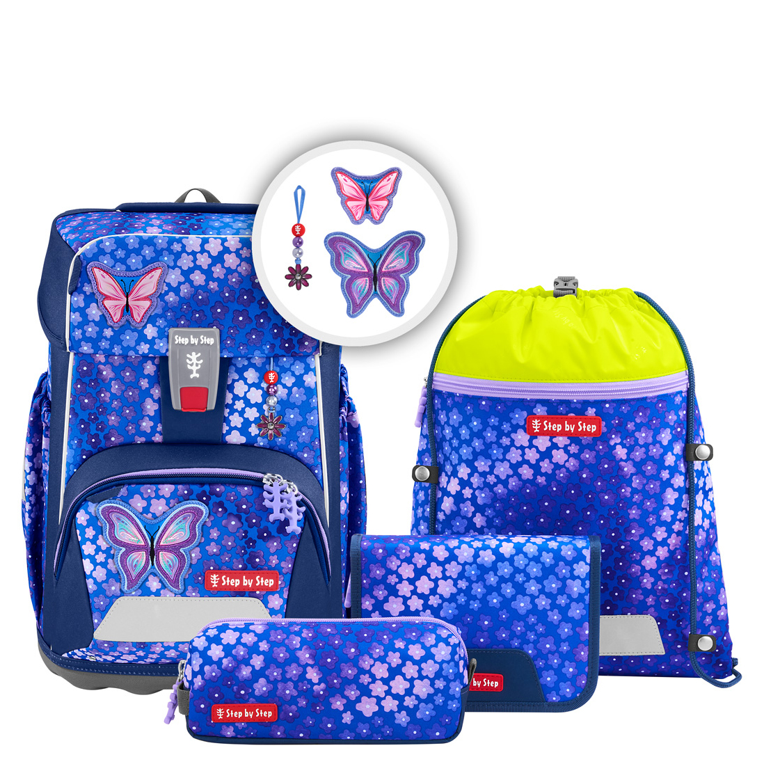 Step by Step Schulranzen Set 5tlg. Giant (2026) Butterfly Maja