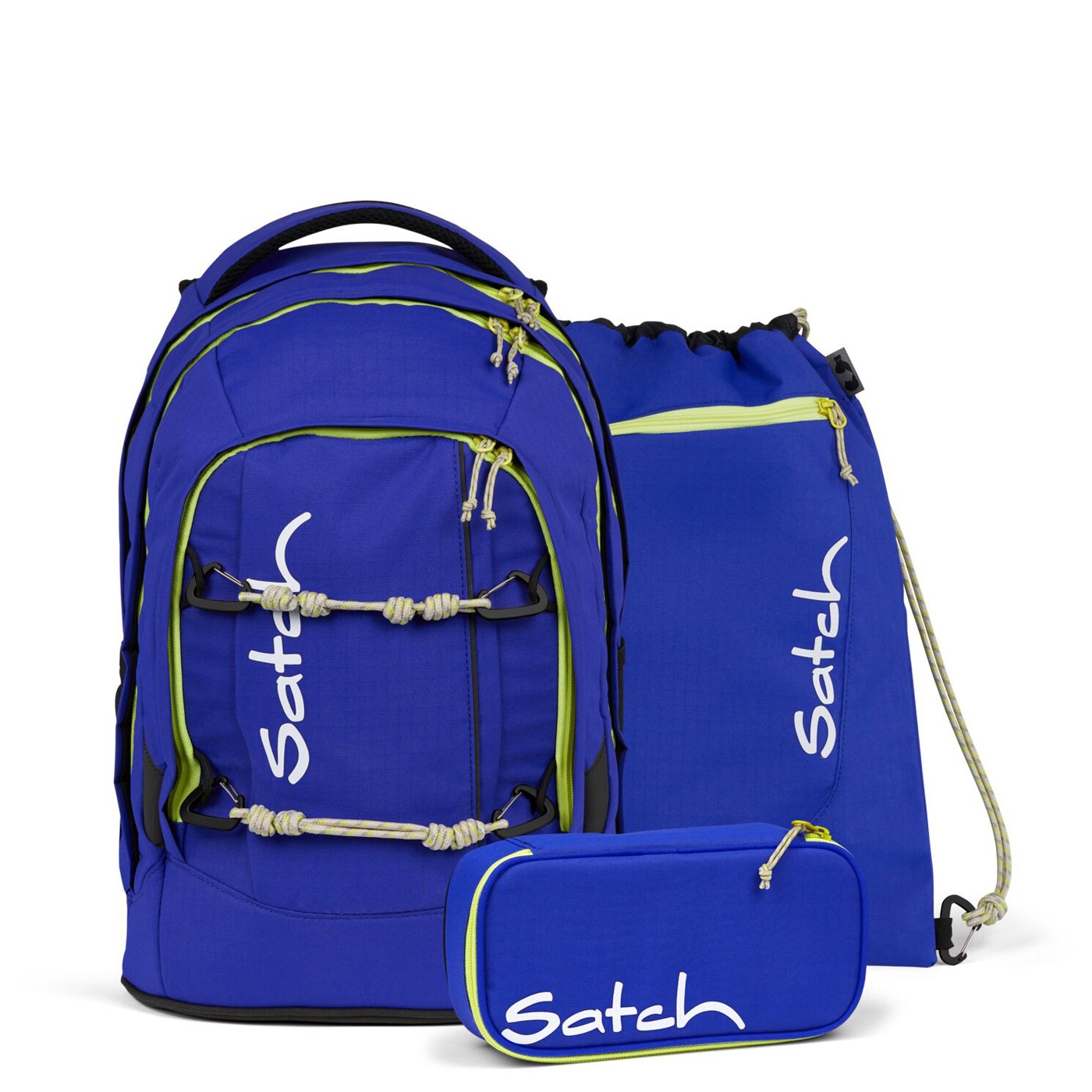 Satch Schulrucksack Adventure Edition Set 3tlg. blue climber
