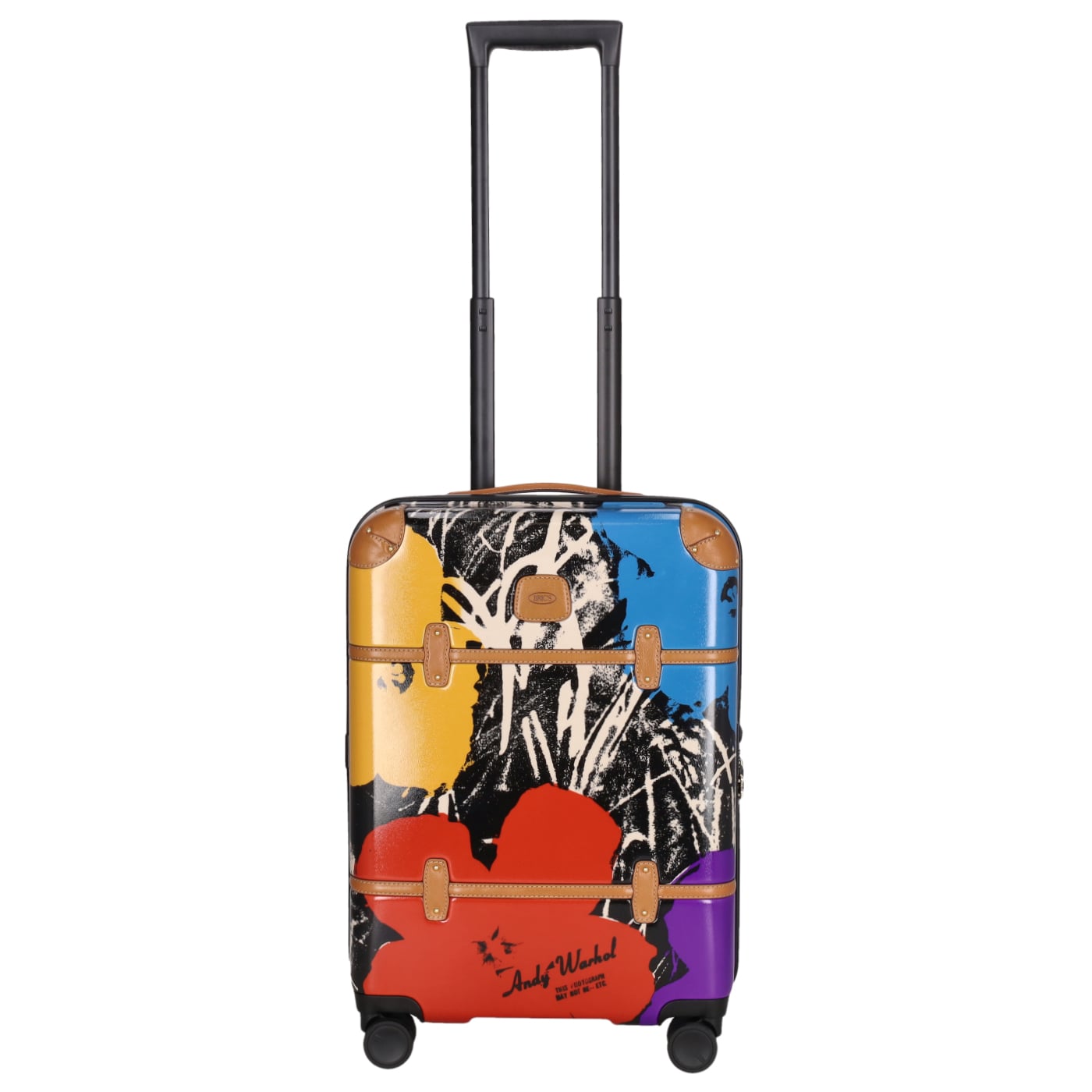 BRIC'S Handgepäckkoffer Andy Warholl Carry-on Trolley 55cm black/Flowers