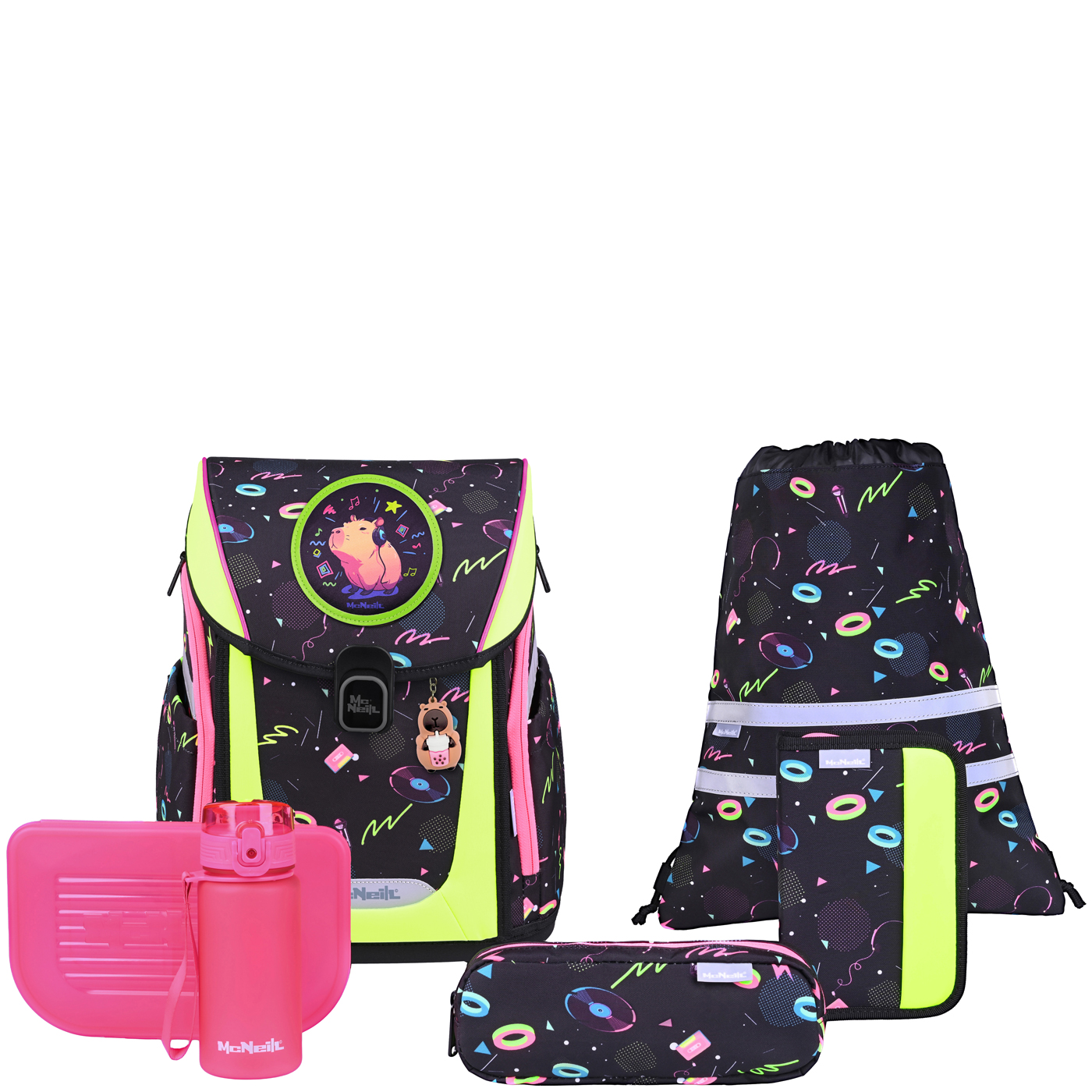 McNeill Schulranzen Set 9tlg. Primo (2026) Capybar