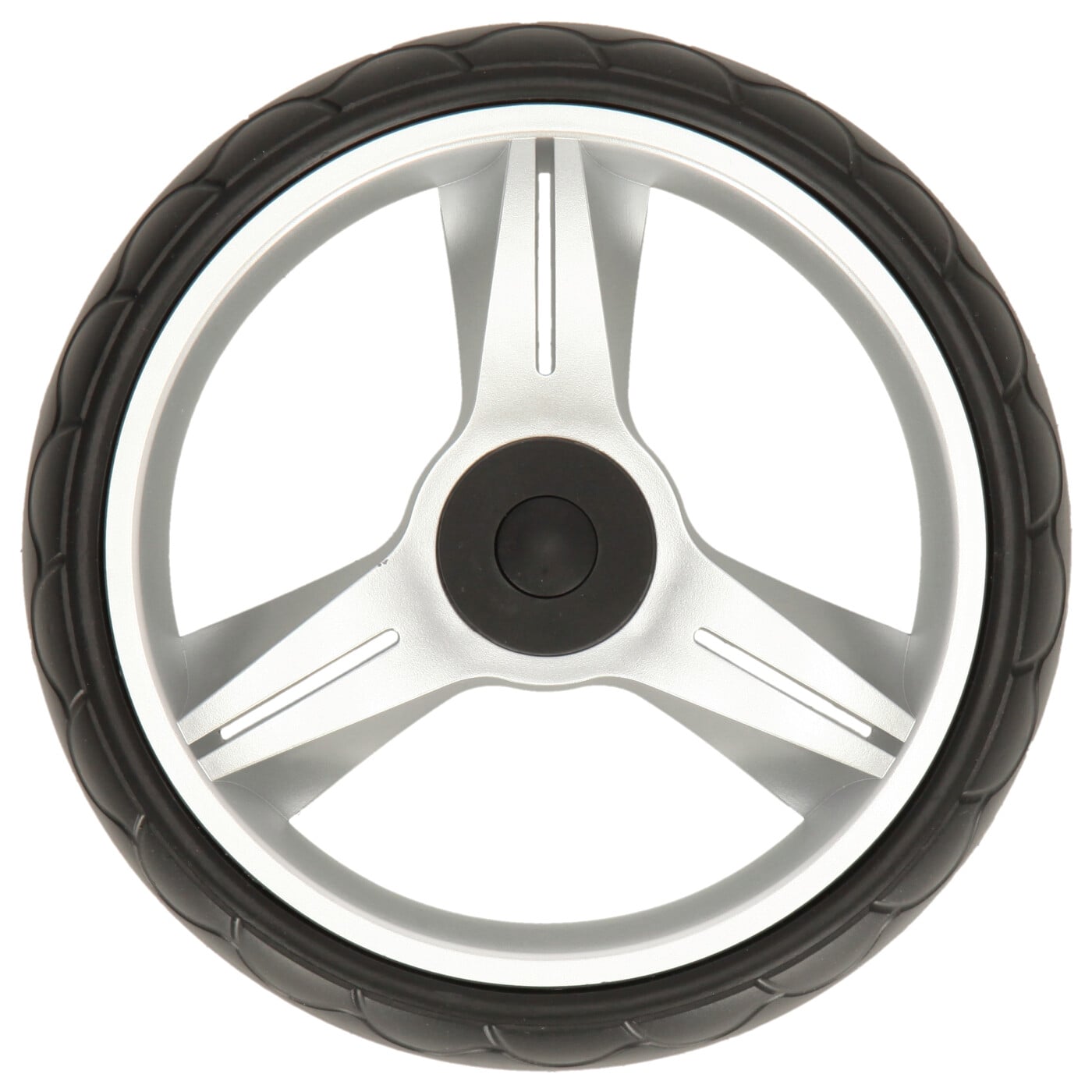 Andersen Ersatzrad für Einkaufstrolley Ø 25cm kugelgelagertes Flüsterrad silber