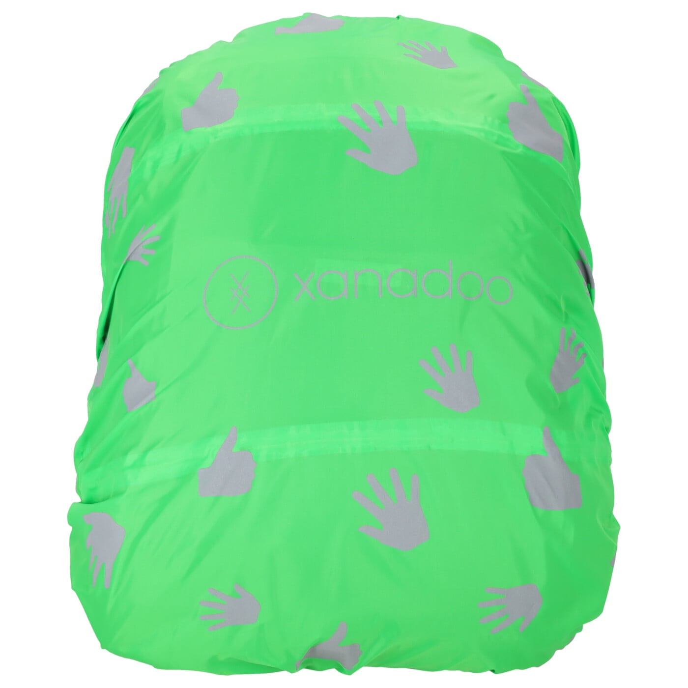 Xanadoo Regenhülle LED Schulranzen Cover USB neon grün