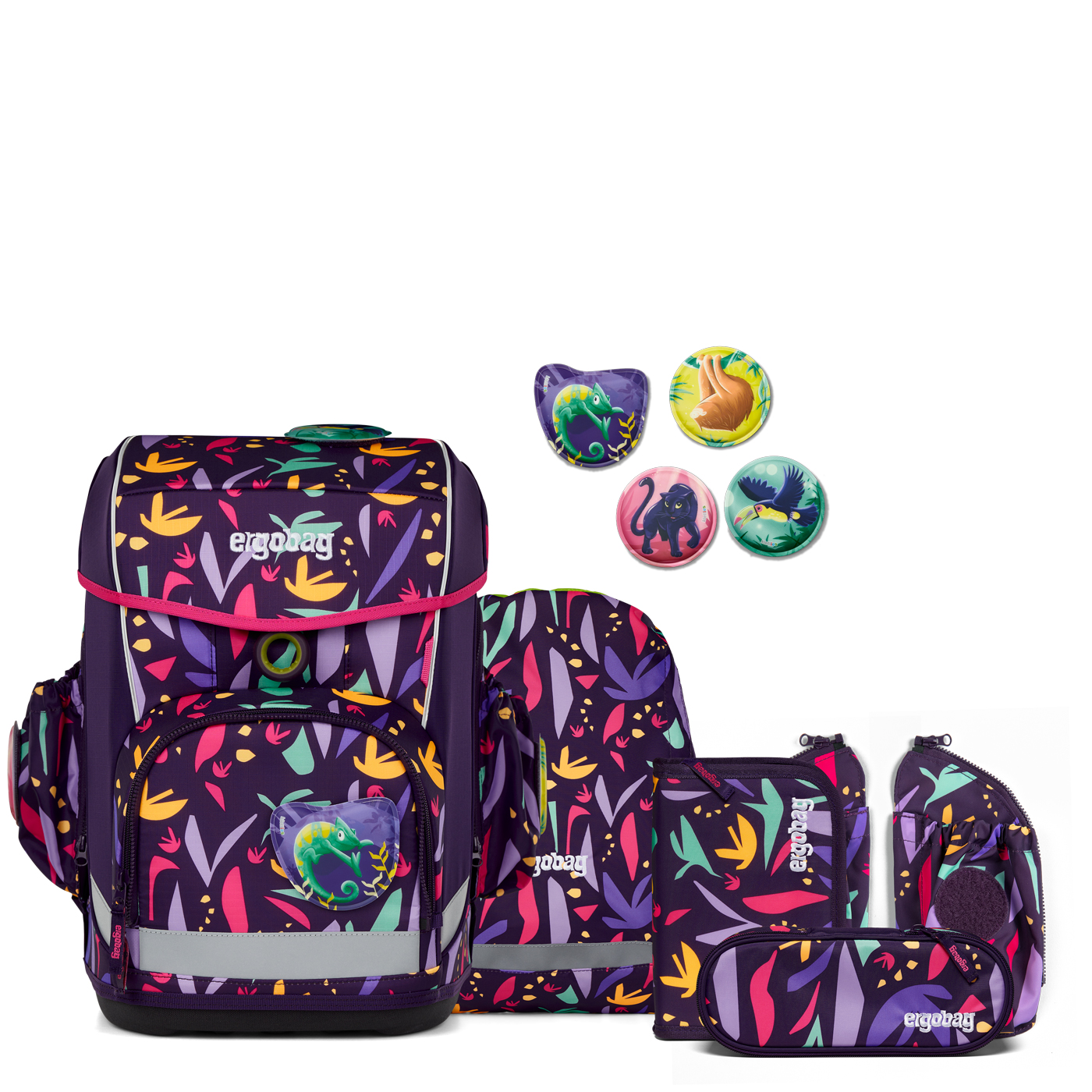 Ergobag Schulranzen Set 6tlg. Cubo Light (2025) AmBärzonas (LUMI Edition)