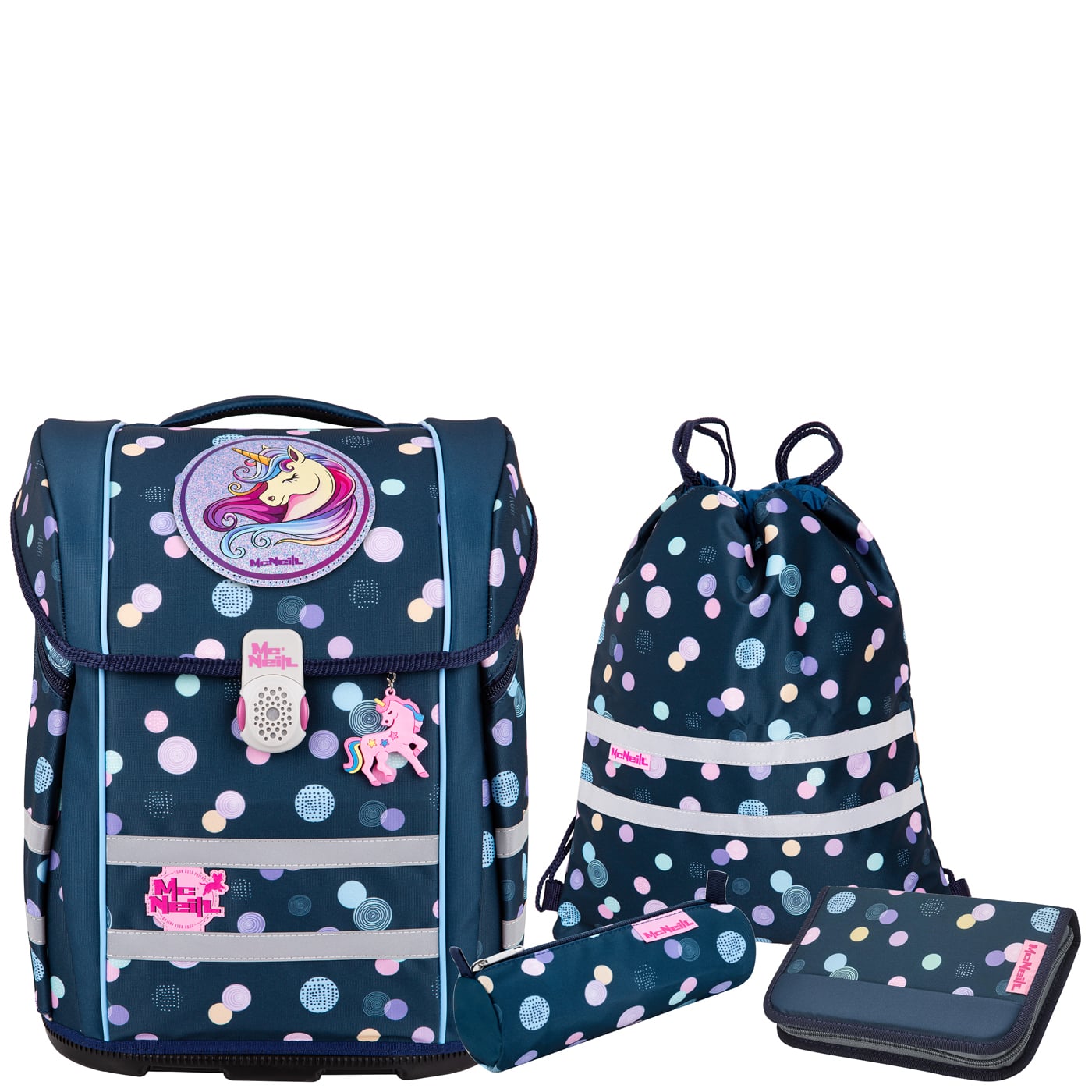 McNeill Schulranzen Set 5tlg. Perfecto (2024) Polly
