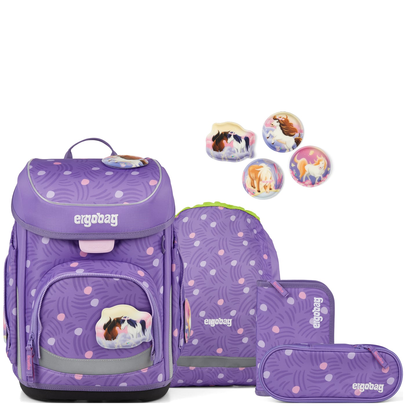 Ergobag Schulranzen Set 5tlg. Cubo (2026) PonyBäradies