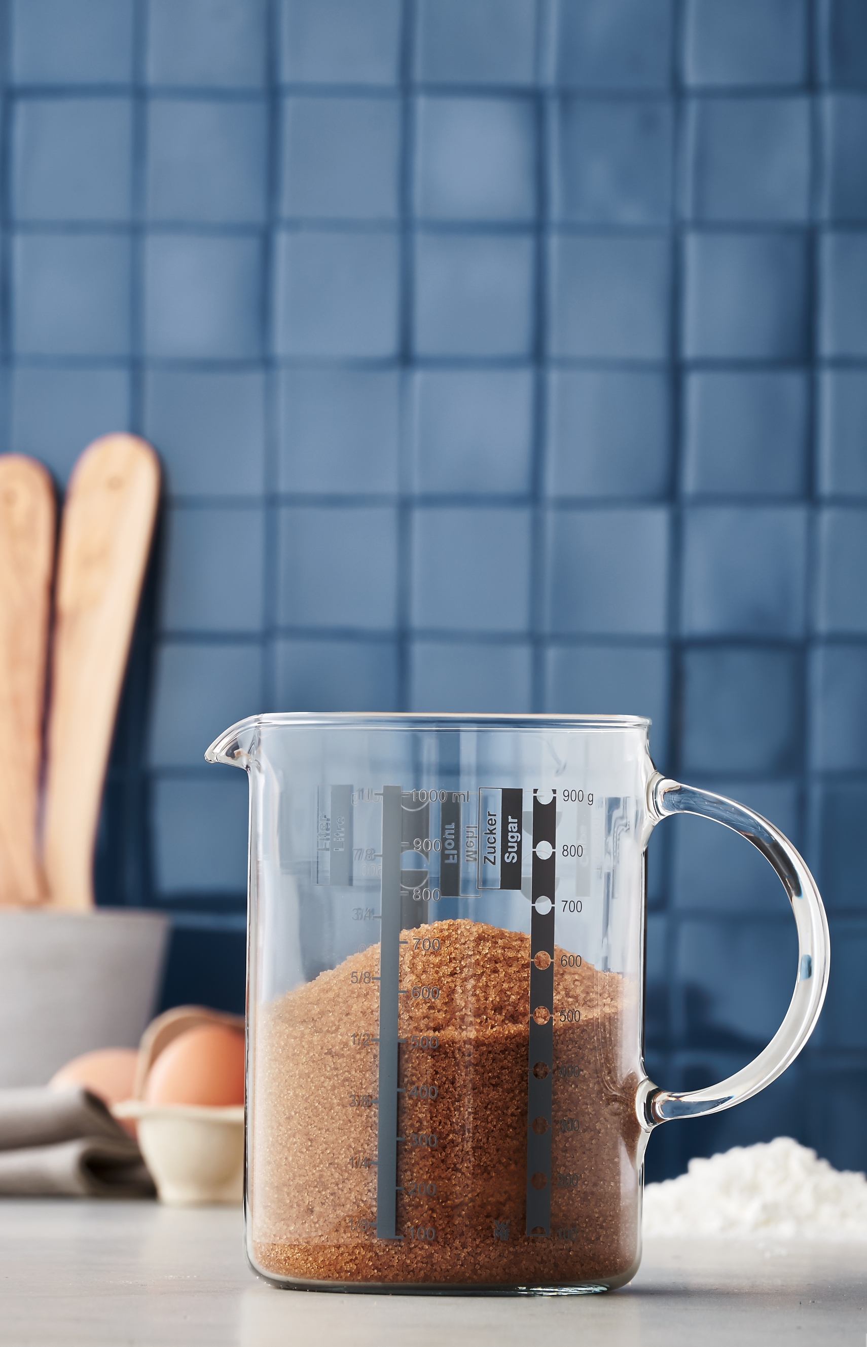 Gourmet Messbecher, 1,0l  hitzebeständiges Glas 