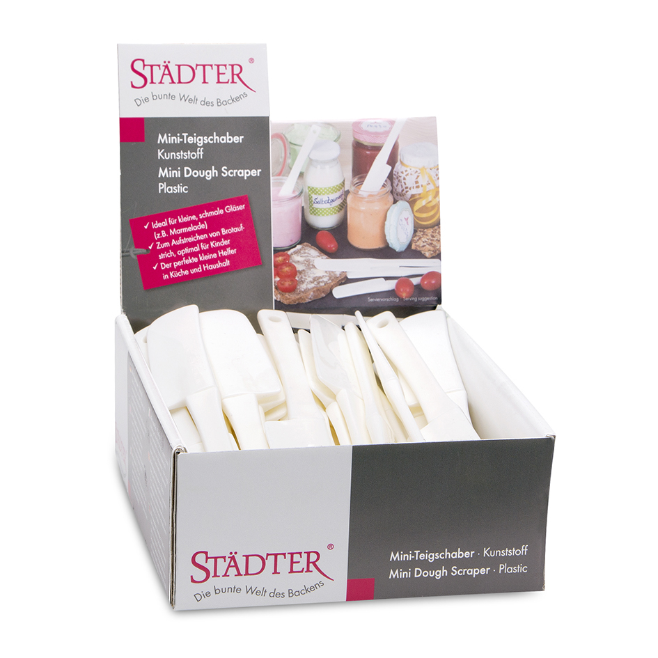 Mini-Teigschaber Kunststoff – lebensmittelecht Größe: 2,5 x 15 cm