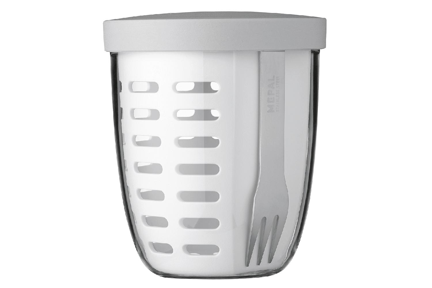 Fruitpot ellipse weiß Kunststoff Abtropfsieb für knackiges Obst