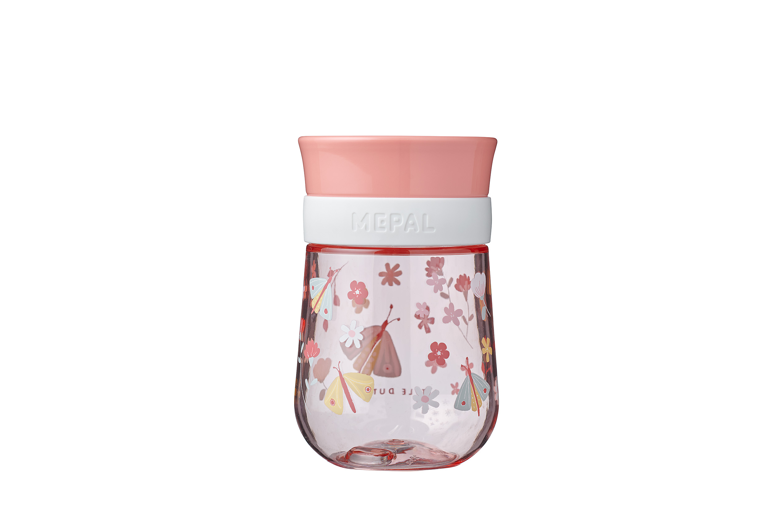 360° Kinder trinklernbecher mio 300 ml flowers & butterflies, Gewicht 120 gr