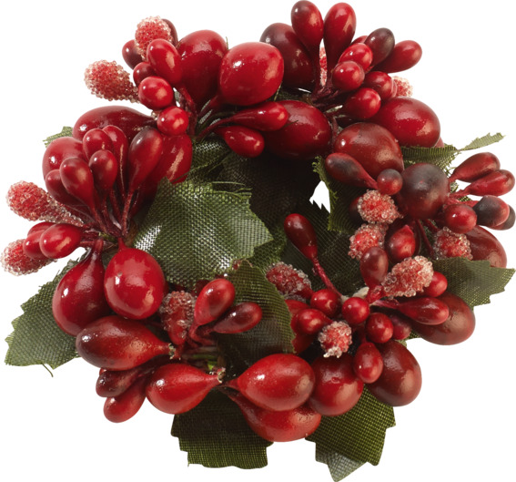 Serviettenring rote Beeren 6cm Winter Collag Accessoires 