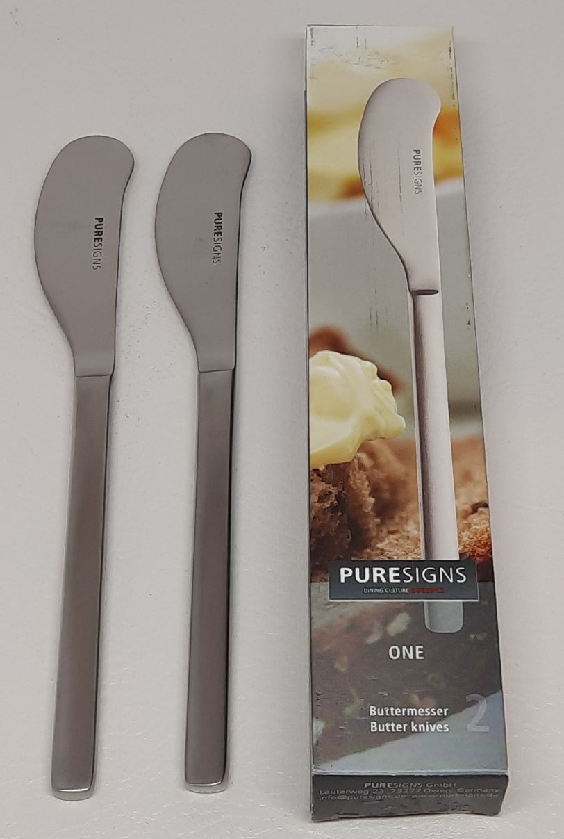 2Buttermesser matt 18/10Edelstahl One matt 
