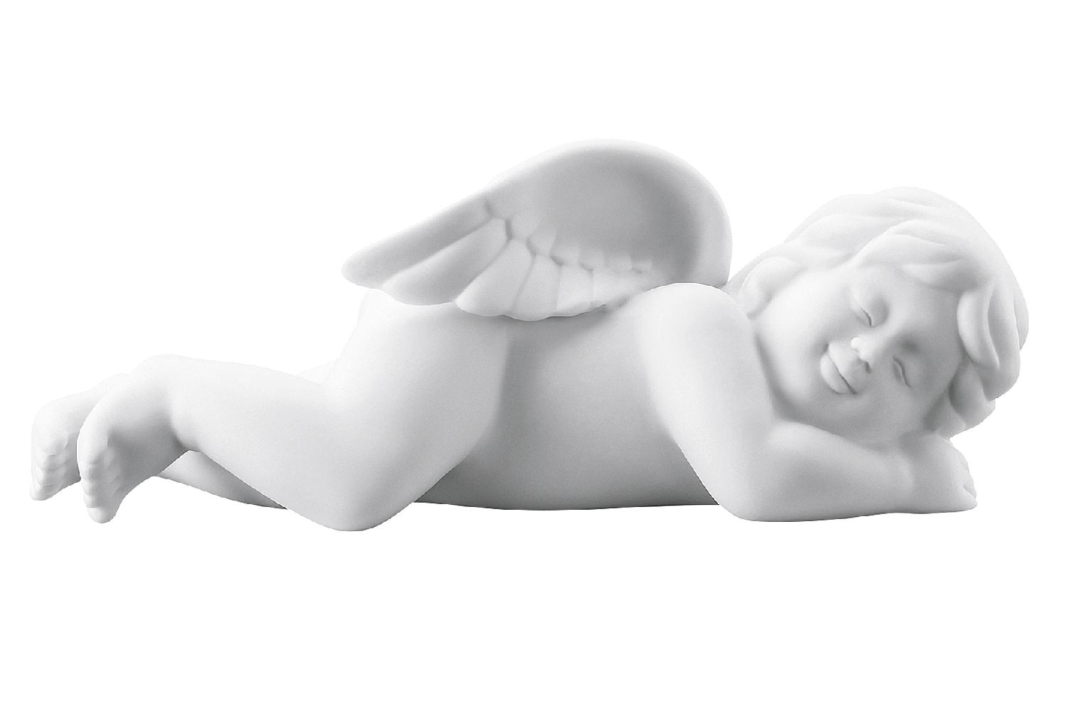ROSENTHAL Engel schlafend weiß matt 6cm  Porzellan weiß matt L 6 cm  