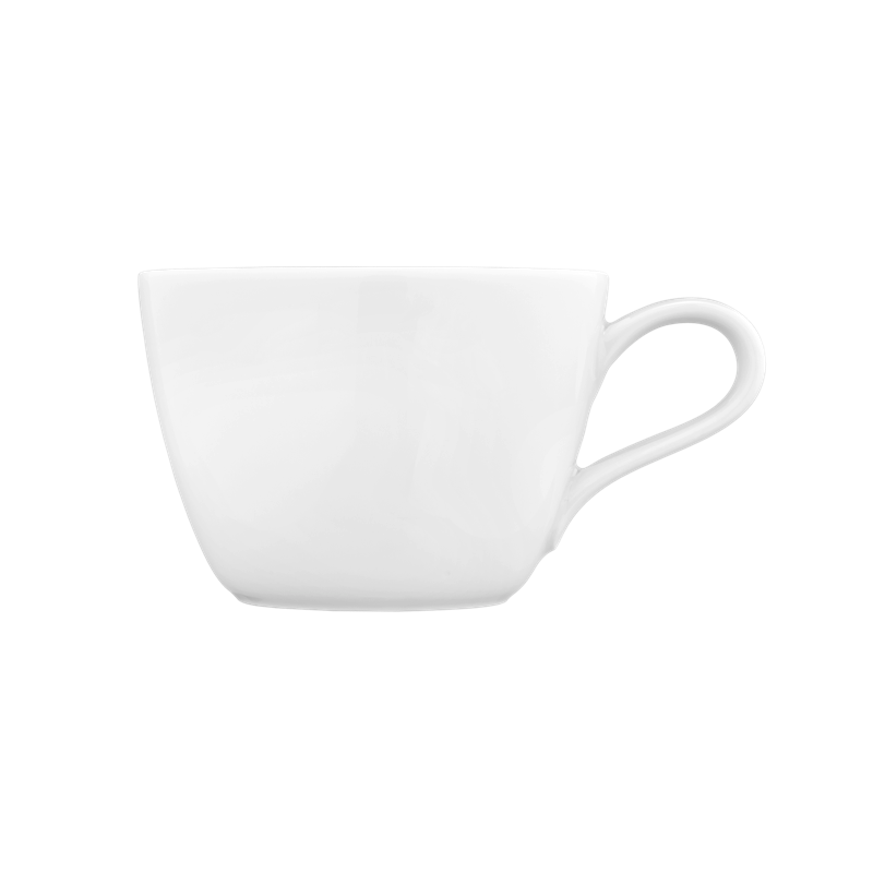 LIFE Kaffeeobertasse 0,24 l uni weiß, Porzellan