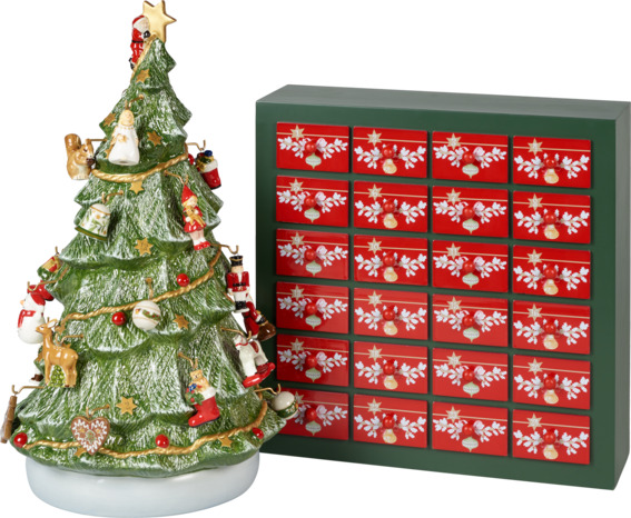 Adventskalender 3D Baum 25x32x43cm Christmas Toys Memory