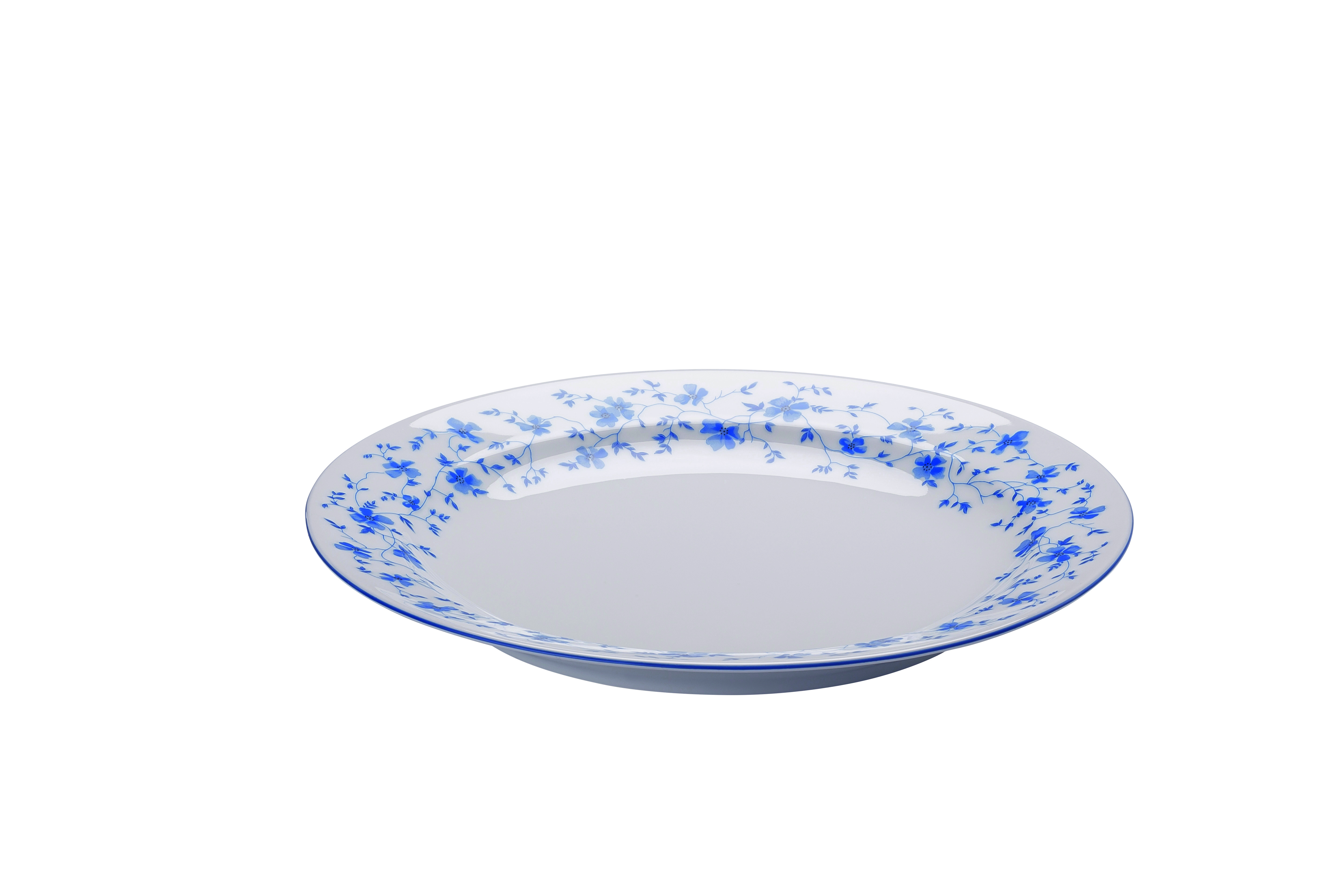 Teller flach 25cm Form 1382 Blaublüten