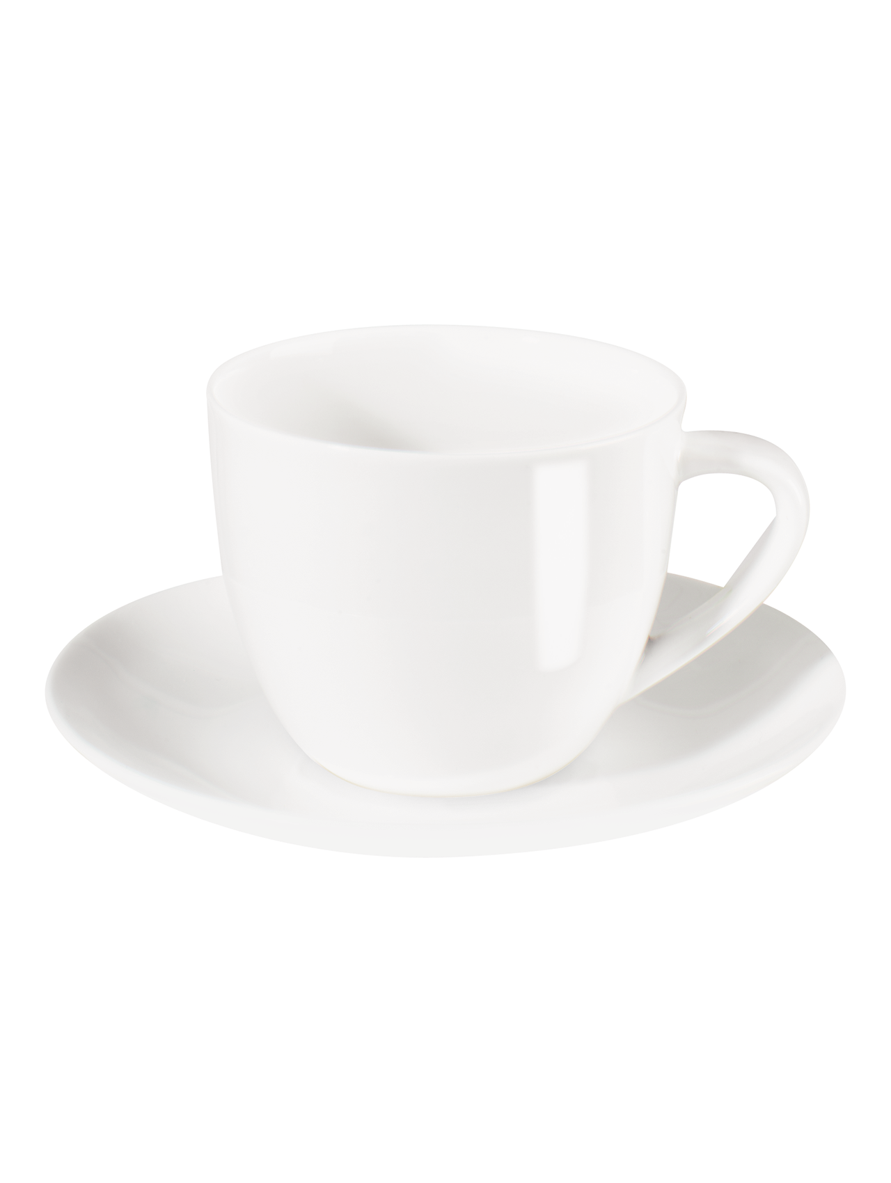  à table Cappuccino Tasse m. Unterer 0,25l  Fine Bone China Ø9cm Höhe: 	7 cm  