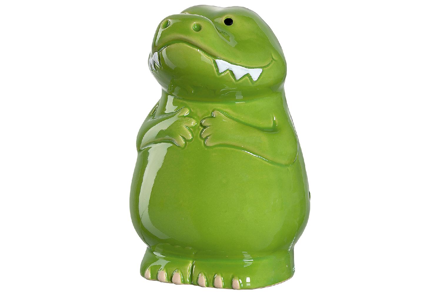 LEONARDO Spardose Bambini Krokodil 13cm Keramik grün H 13 cm
