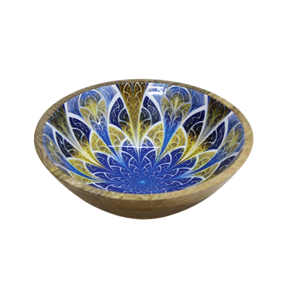 Schüssel 24 cm LOTUS aus Mangoholz für kalte Lebensmittel zugelassen