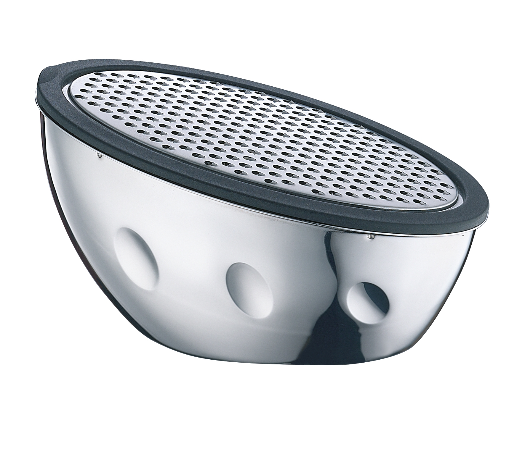 Käsereibe GUSTO Edelstahl poliert große Reibfläche + griffiges Design