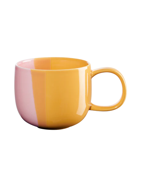 Henkelbecher, passion fruit smoothie 0,4l, Ø 10 cm, H 8 cm Porzellan 