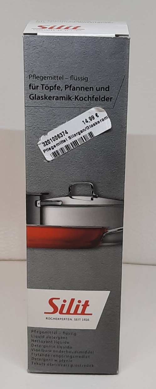 Intensivreiniger, 250 ml für Töpfe, Pfannen Glaskeramikkochfelder,Silargan, Email u. Edelstahl 