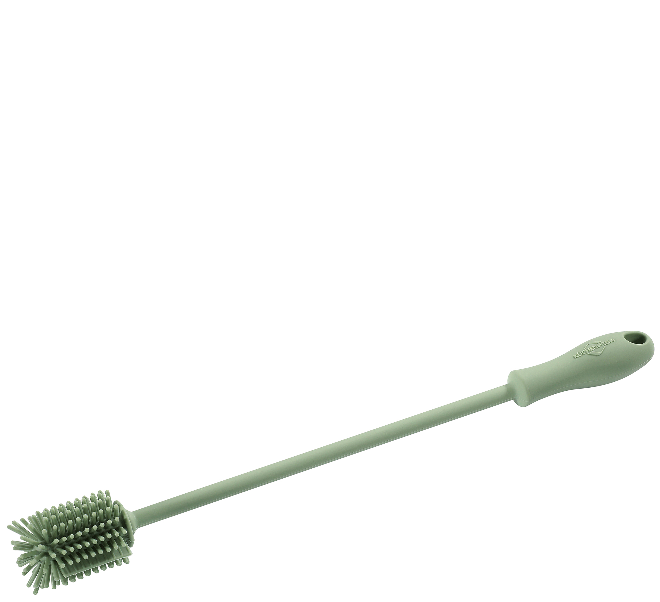 Flaschenbürste, jade mit Stahlkern Silikon, hitzebeständig bis 270 Grad 