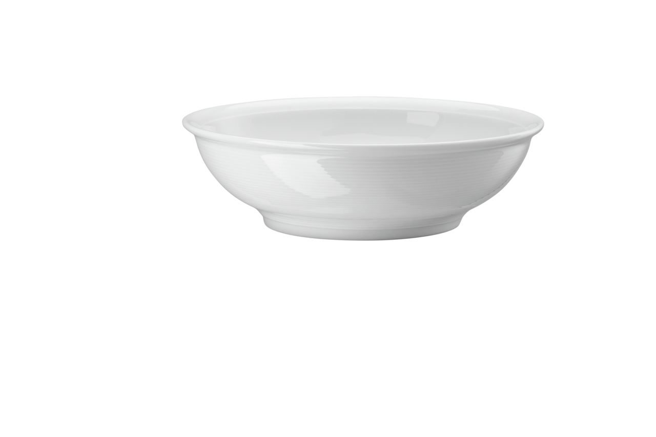 Schüssel flach 22 cm Trend Weiss Porzellan made in Germany 