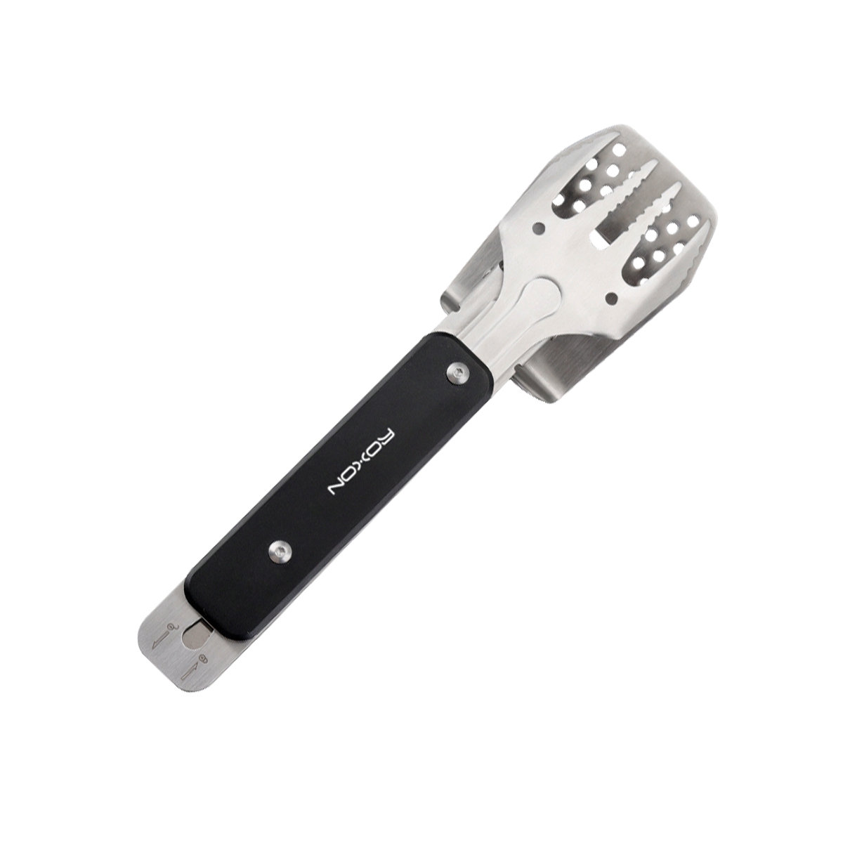 Roxon BBQ Multitool 4 in 1 Grillgabel,-zange,-wender und Flaschenöffner 