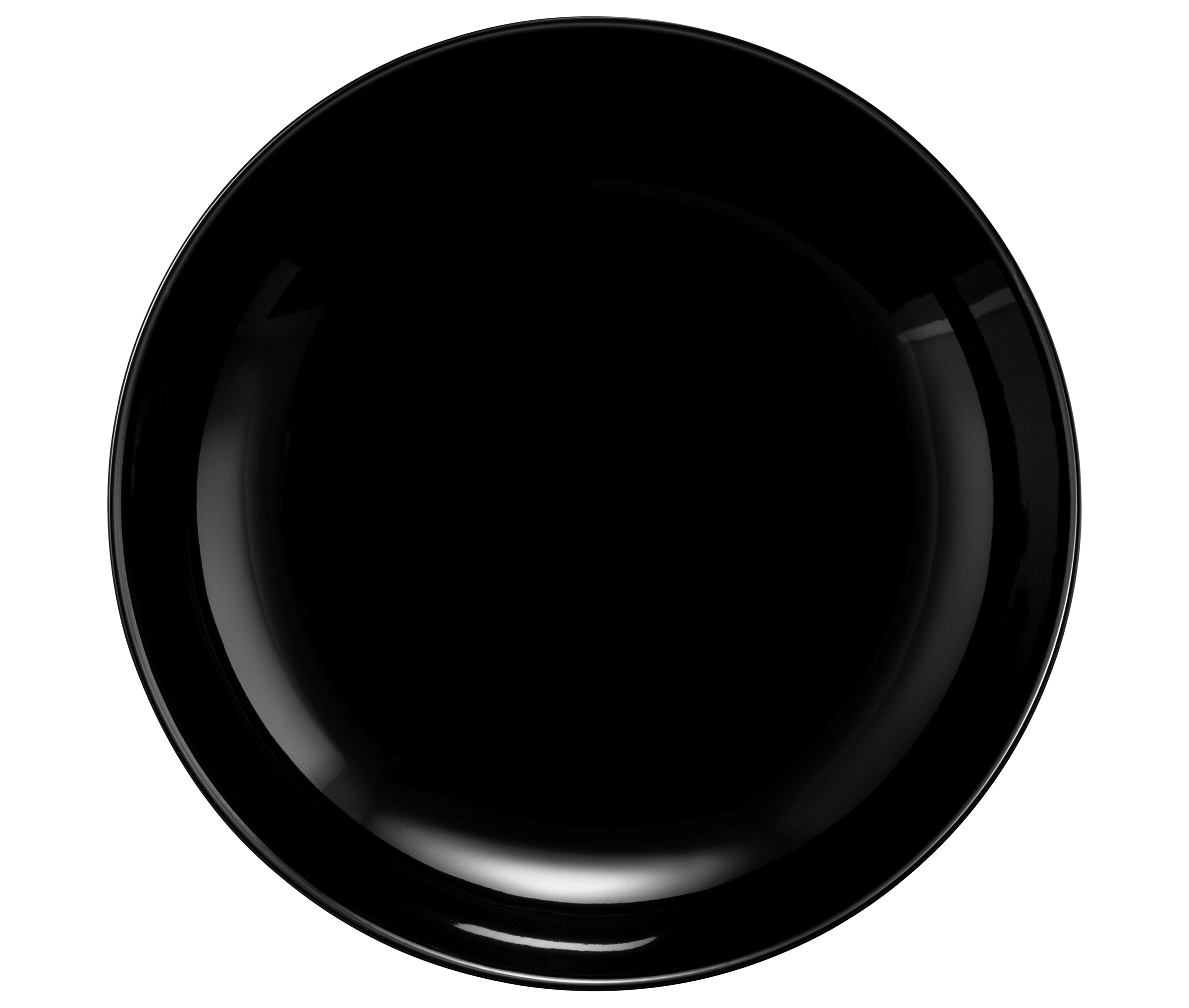 Suppenteller LIDO solid black 21cm Porzellan schwarz 