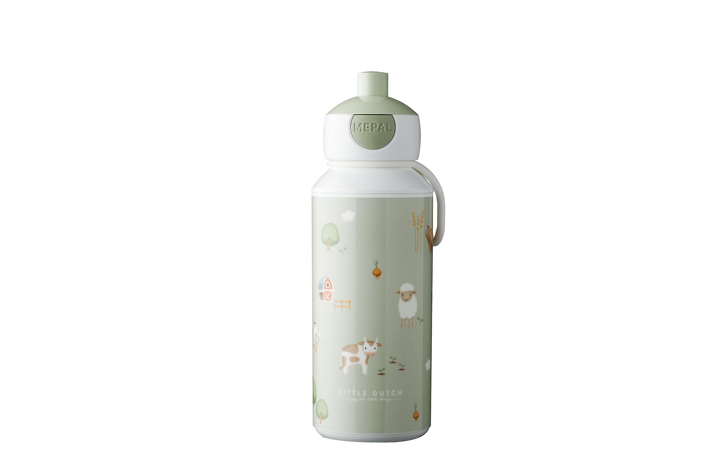 trinkflasche pop-up campus 400 ml  little farm, Gewicht 144 gr