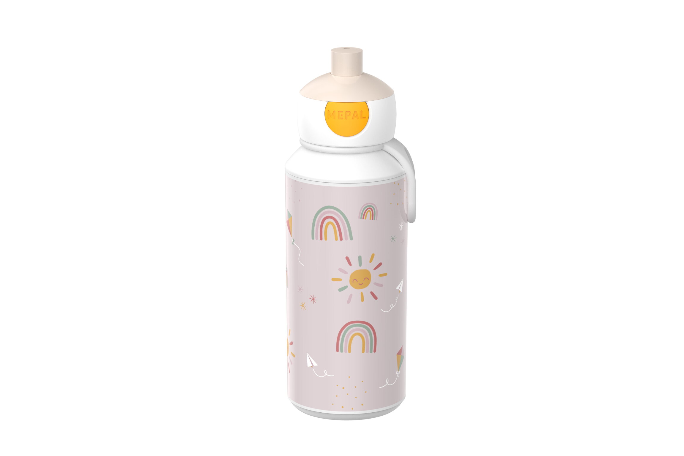 Trinkflasche pop up campus 400ml sunshine&rainbow