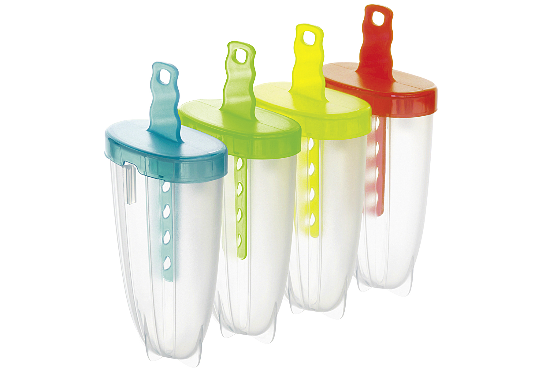 Eisbereiter Wave 4er Set  für Eis am Stiel 4 x 75 ml, (BxH): 5,5x12 cm  