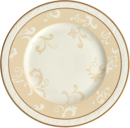 Ivoire Frühstücksteller 22cm Bone China Porzellan/Gold 