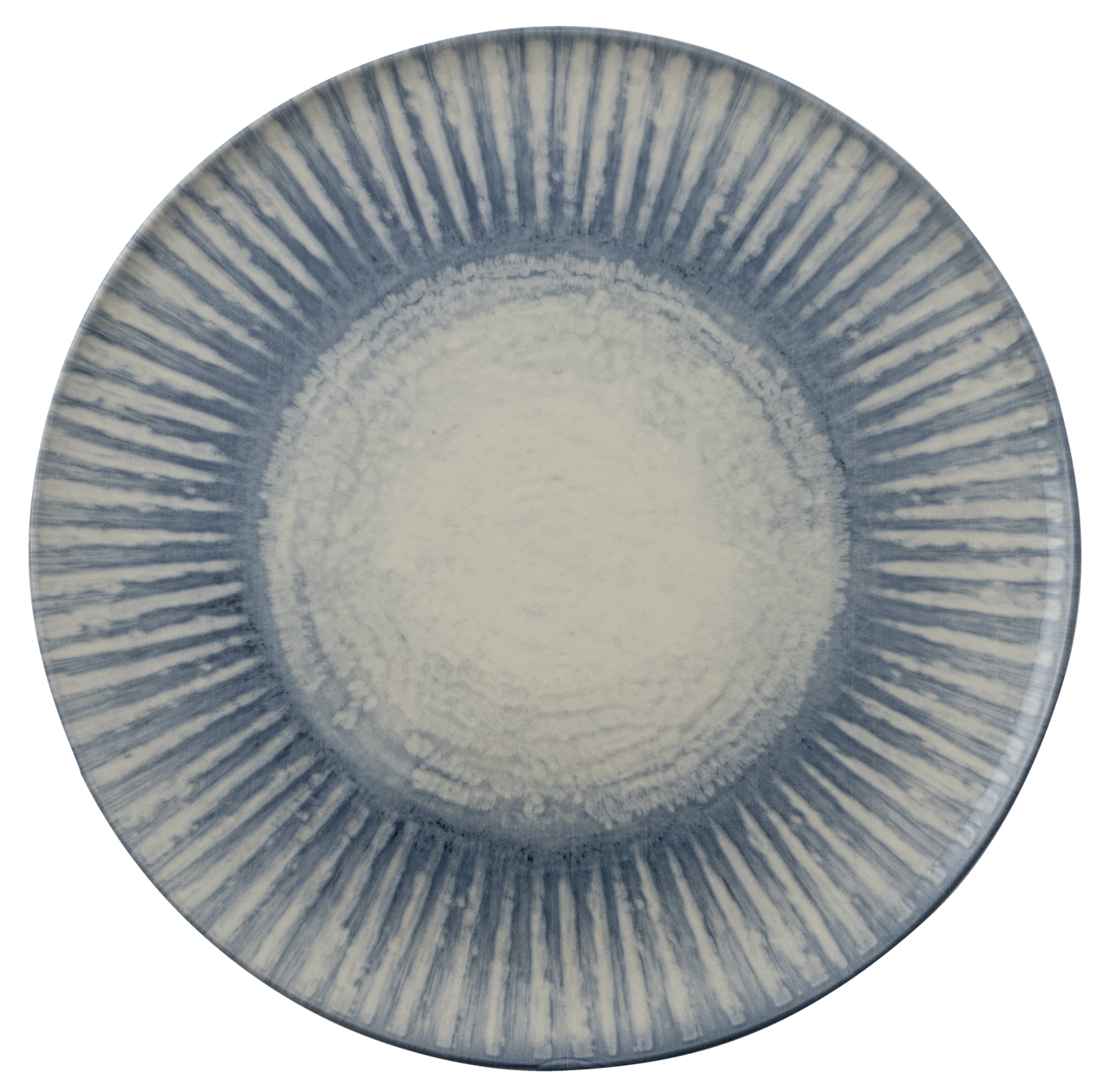 Teller flach 32cm, SUNLIGHT BLUE Pizzateller, Arthur Krupp, Steinzeug 