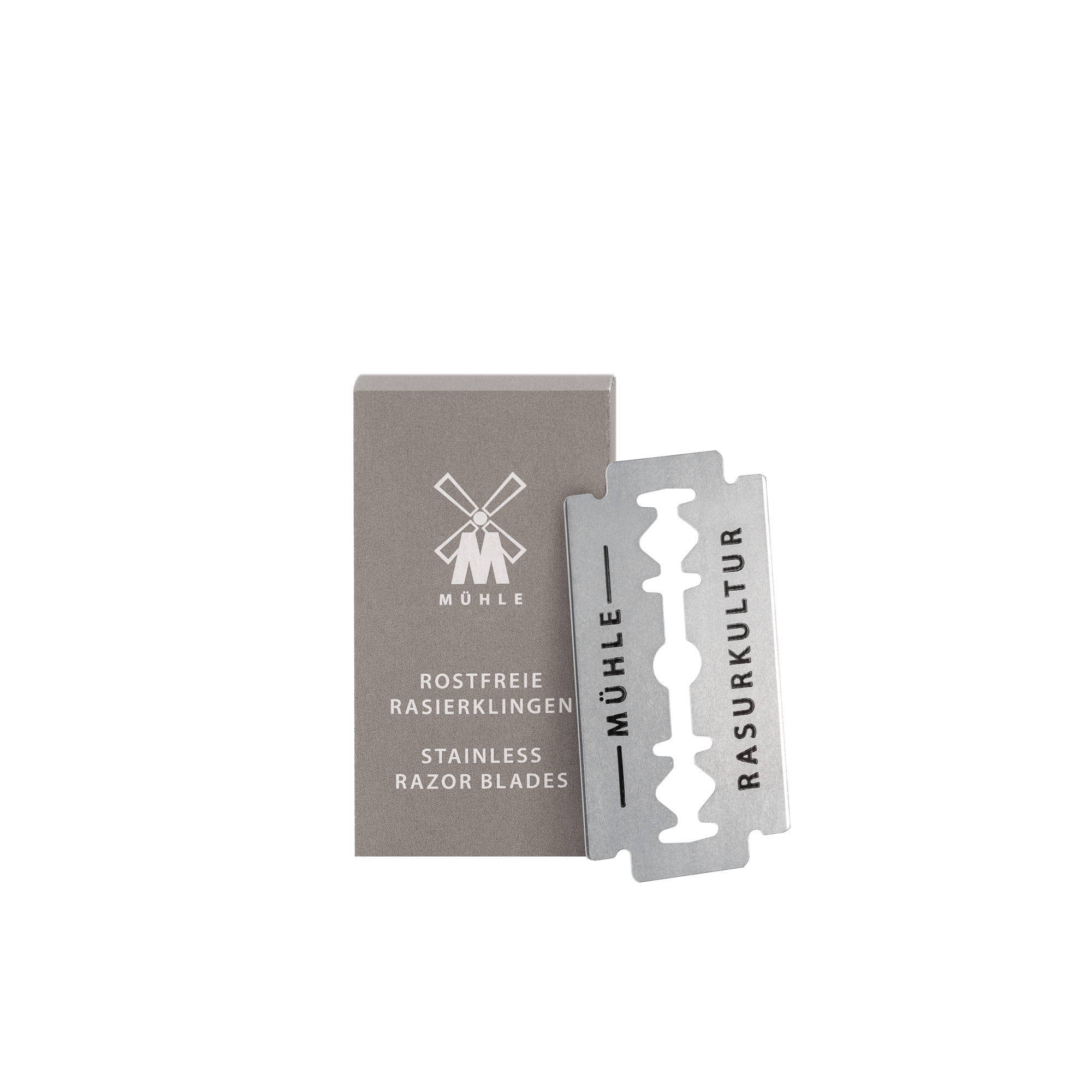 10er PK Rasierklingen für traditionellen Rasier- hobel, aus rstfr.Stahl