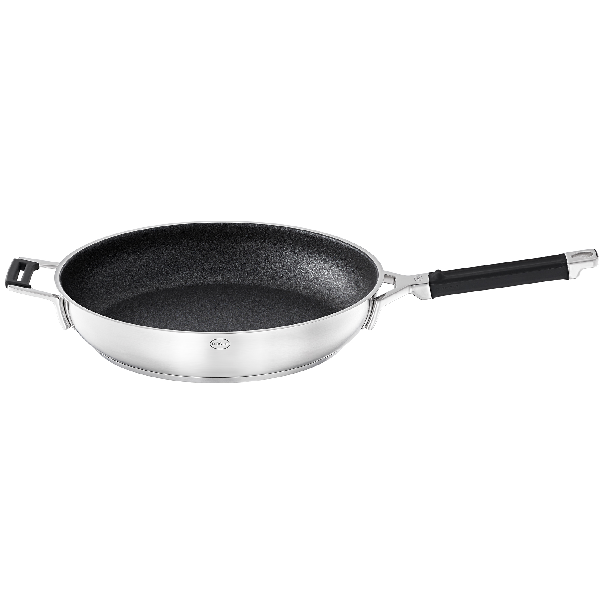 Bratpfanne Ø 32 cm SILENCE PRO Edelstahl,ProResist Elektro, Keramik, Gas, Induktion und Backofen 