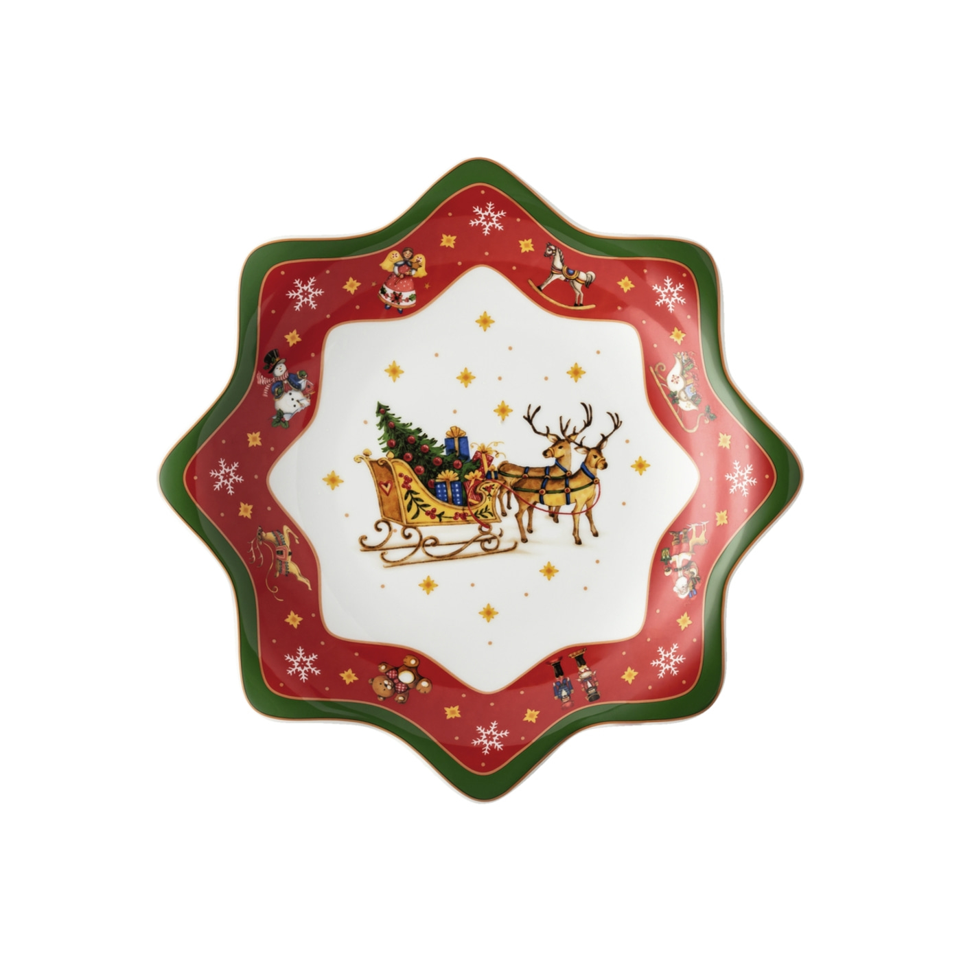 Sternschale 25cm HAPPY WINTERTIME Porzellan 