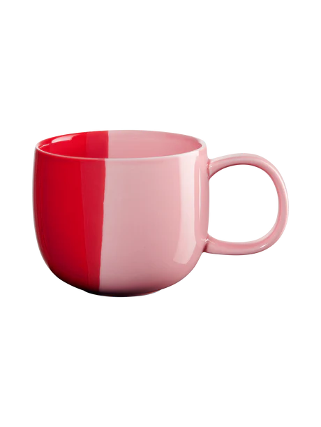 Henkelbecher, strawberry smoothie 0,4l, Ø 10 cm, H 8 cm Porzellan