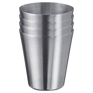 4 edelstahl Mini-Becher, 30 ml »Mendo für Flachmann 