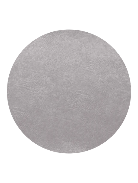 Tischset silver cloud  rund Ø 38cm vegan leather,aus PU 