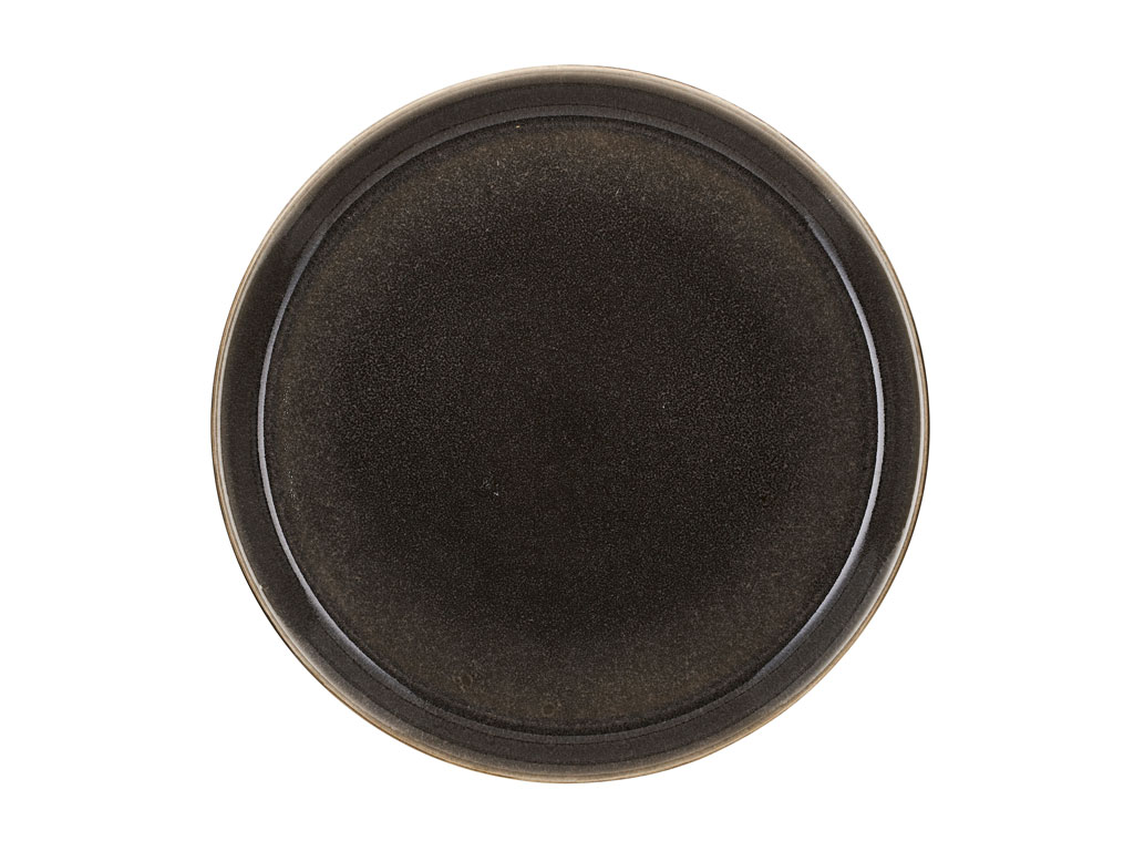 Teller 27cm Bitz grey/grey Steingut, Spülmaschienenfest 